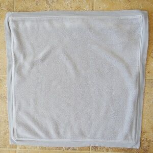 Pottery Barn Cozy Fleece Pillow Cover Cloud Blue Gray 22x22